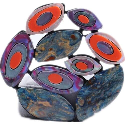 New Creative Acrylic Colorful Flower Brooches For Women Girls Plant Big Brooch Pins Fashion Jewelry Dress Party Christmas Gifts