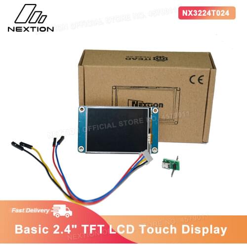 Nextion NX3224T024 - 2.4'' Full-color HMI Intelligent LCD Resistive Touch Display Module Easy To Operate For Basic Programmers
