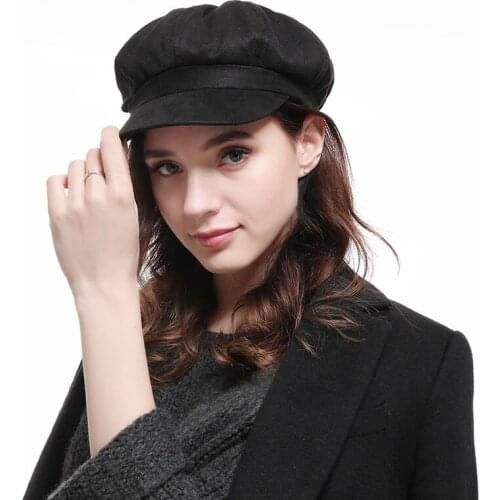 Solid Plain Octagonal Hat Autumn Winter Hats for Women Octagonal Newsboy Cap Men Ladies Casual Visor Hat Winter Beret