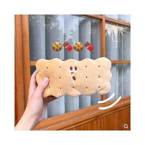 Kawaii Sandwich Biscuits Pencil Bag Pencil Cases Pouches Lovely Gift Personality Stationery