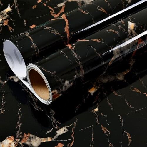 Mocha Black Self-Adhesive Contact Paper Kitchen Countertop Stickers Pure Color Home Decorative Marble Wall Papers Bedroom Wall