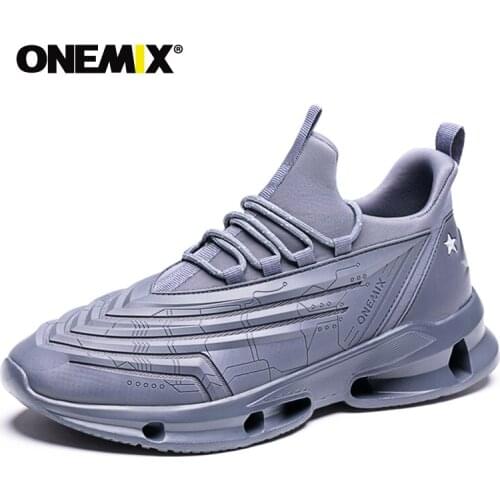 Onemix Mens Running Shoes Shock Absorption Sneakers Outdoor Comfortable Walking Jogging Shoes Height Increasing Man Sports Shoes