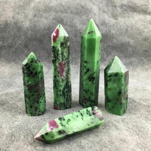 Natural Rubys wand point quartz mineral crystals healing stones for home decoration