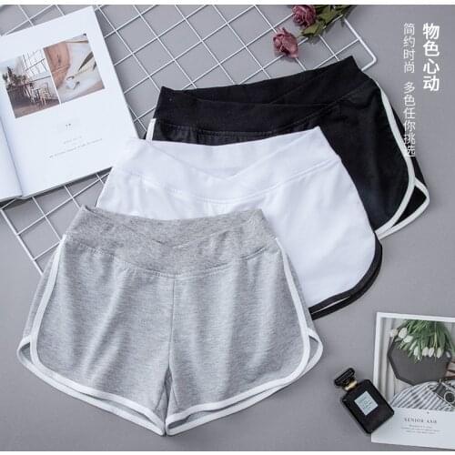 New Maternity Sports Shorts for Pregnant Women High Waist Pregnant Pants Maternity Clothes Straight Trouser Pregnancy Clothing
