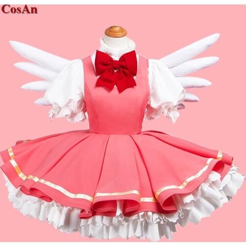 New Arrival Anime Cardcaptor Sakura Cosplay Costume Female Lovely Combat Uniform Full Set Activity Party Role Play Clothing S-XL