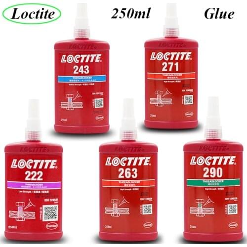 New 250ml Thread Screw Sealing Glue Loctite 222 242 243 262 263 271 272 277 290 Screw Locking Adhesive Corrosion Resistant