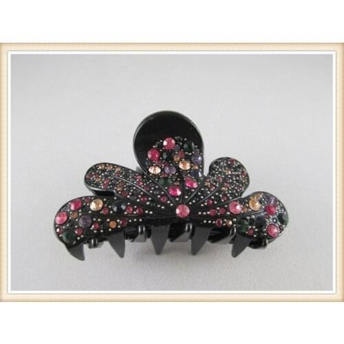 Full Rhinestone 9.5cm Large Size Peacock Shape Hair Claws Barrette Jewellery Hair Accessories