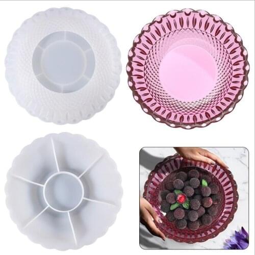 Transparent Silicone Mould Dried Flower Resin Decorative Craft DIY Large storage tray Mold Epoxy Resin Molds For Jewelry
