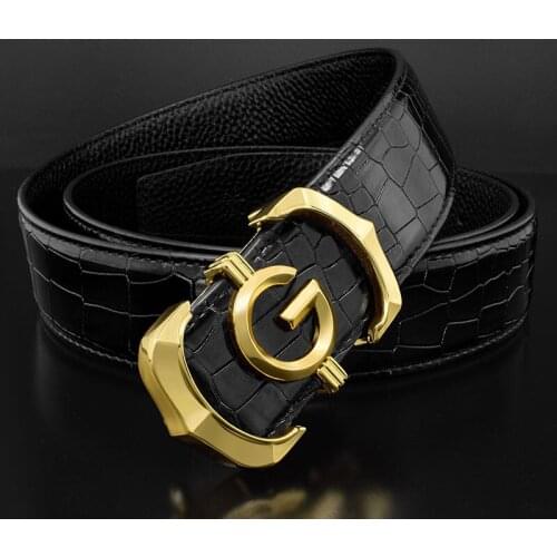 High Quality designer belts men fashion G letter luxury famous brand genuine leather belt men classic exquisite Waist Strap