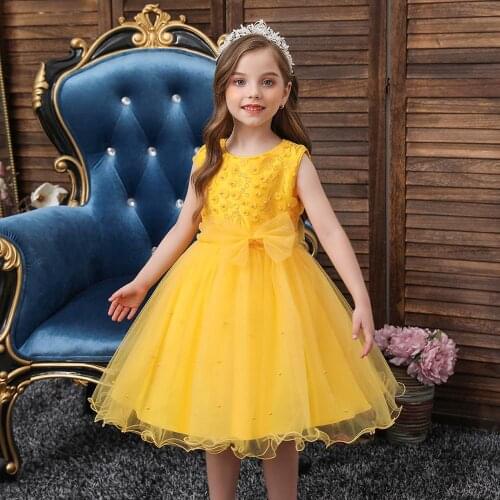 Christmas 2020 New Costume Children Dresses Baby Clothes Kids Dress Flower Girls Wedding Tutu Dresses For Girls 3 to 10 Years