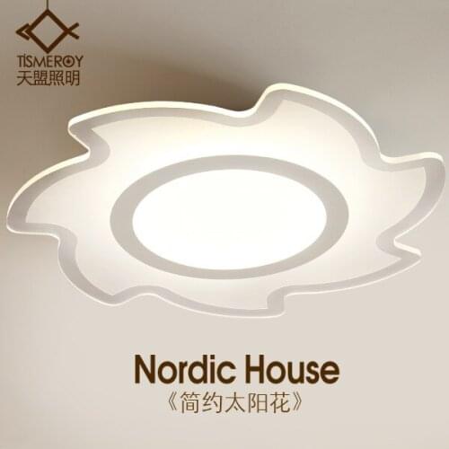 North American type acrylic ceiling LED modern minimalist living room bedroom warm dining study balcony lamp