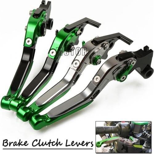 Motorcycle CNC Foldable Brake Clutch Levers For Kawasaki ZX7R ZX7RR ZX9R NINJA ZX10R Extendable Adjustable Fold ZX 7 9 10 R RR