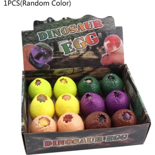 Squeeze Dinosaur Egg Fidget Set Educational Miniature Novelty Prank Trick Toy with Eyeball Bounce Out Anti-Anxiety Toy
