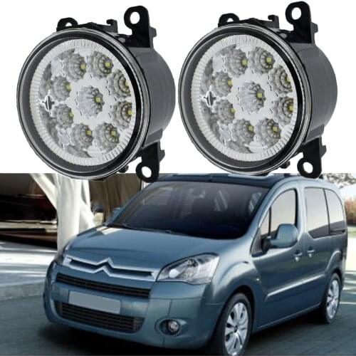 LED Fog Light Assembly For Citroen Berlingo B9 FL 2012-2017 Car Front Bumper Fog Lamp DRL 12V
