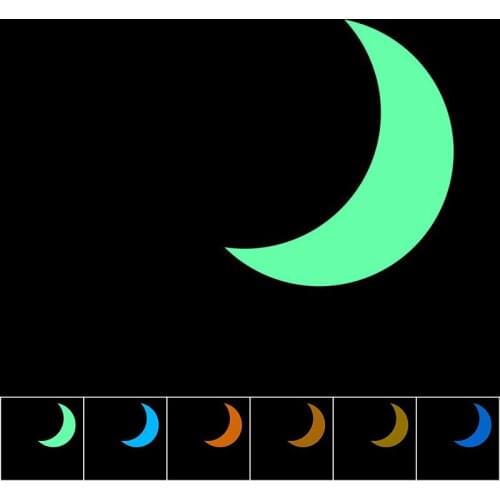 Luminous Moon Sticker Glow in the Dark Wall Decal Kids Room Children Home Decor TV Background DIY Decoration Fluorescent Sticker