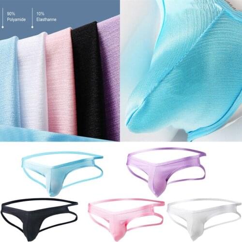 3PCS Sexy Mens Underwear Breathable Thong G-string Penis Pouch Exotic Jockstrap Homme Panties Open Butt Swimwear Bikinis Tangas