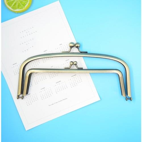 10pcs 20.5cm Double No Hole Metal Frame for Coin Bag Handbag DIY