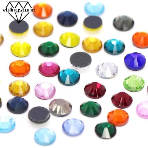 28Color Rhinestones AB Crystal DMC Flatback Gems Hotfix Rhinestones For Clothes/Dresses DIY Iron On Strass Hot Fix Crystal Craft
