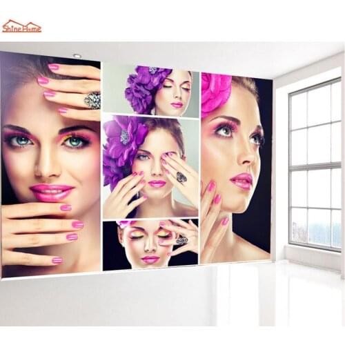 3d wallpaper Wall Paper Home Decor Mural Rolls Wallpapers for Living Room Murals Roll Papel De Parede Nail Salon Fashion Rose