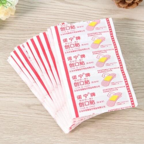 50pcs Breathable Waterproof Woundplast First Aid Adhesive Bandage Medical Wound Treatment Surgical Tape Wound Dressing