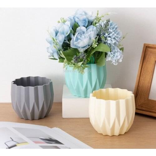 Anti-ceramic Vases Modern Flower Plastic Vase Home Decoration European Wedding Decorations Unbreakable Creative Simplicity