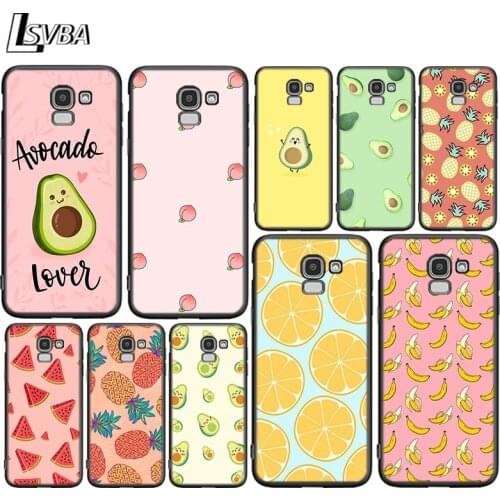Avocado Fruits Peach For Samsung Galaxy J2 J3 J4 Core J5 J6 J7 J8 Prime duo Plus 2018 2017 2016 Silicone Phone Cover