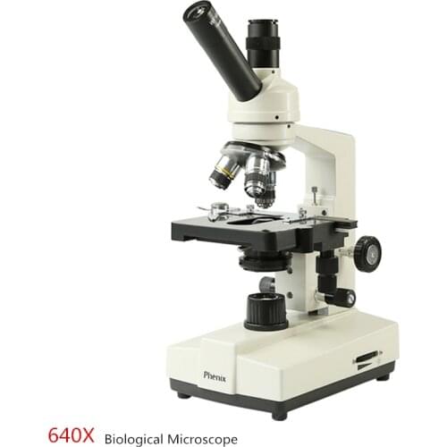 Biological Microscope AC110V Monocular 640X Microscope for Quarantine Inspection for High School Student Kids Lab Experiment