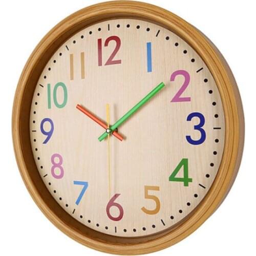 Kitchen Clock Silent 12 Inch Colorful Number Kids Wall Clock Guess Watch Mechanism Pow Patrol Battery Relogio Parede 50ZB114