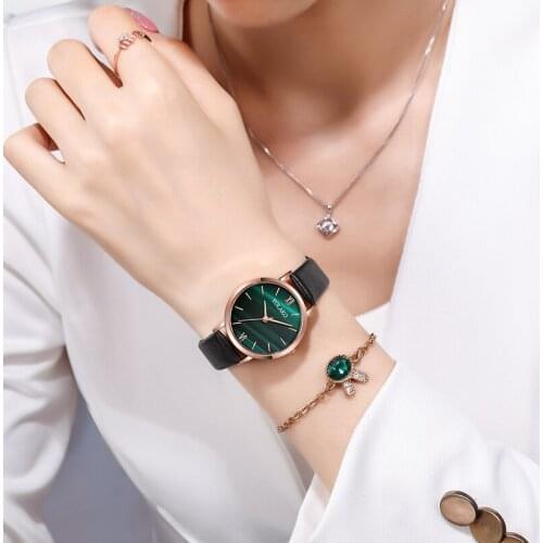 Fashion Leather Strap Ladies Quartz Watch Small Roman Dial Ladies Casual Wear Watch Fashion Gift Watch