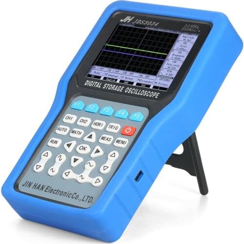 JDS3034 Digital Oscilloscope Handheld Osciloscopio Portable Digital Storage 4 Channels Scope Meter 30MHz 250MSa/s