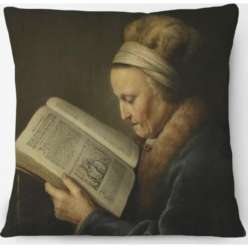 Dutch Netherlands Realism Baroque Oil Painting Portraits Art Cushion Cover Pillow Case For Home Hotel Sofa Decoration