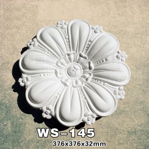 PU polyurethane Ceiling Rose Rossete decoration European style Wall Medallion Ceiling Paterage decorative Lamp Base Plate