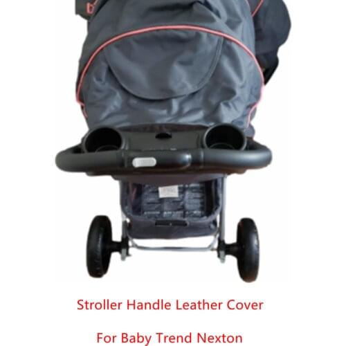 Leather Bar Cover For Baby Trend Nexton Stroller Armrest Pram Leather Sleeve Case Bar protective Cover Baby Carriage Accessories