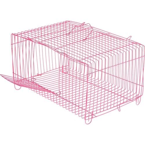 Small Pet Cage Travel Crate Portable Little Home Metal Foldable Cage
