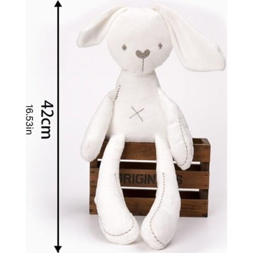 Stuffed Animals Bunny Soft Snuggle Bunny Baby Sleep Cotton Rabbit Toys Childs First Bunny Doll Natural Cotton Pink White D5QA
