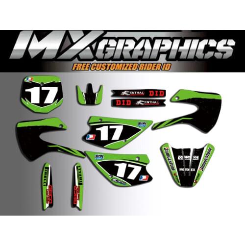 KX 85/100 TEAM Graphics Delcas Stickers For Kawasaki KX85 KX100 1998-2002 2003 2004 2005 2006 2007 2008 2009 2010 2011 2012 2013