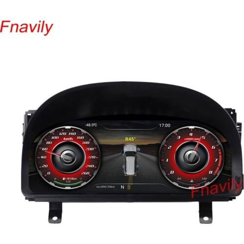 Fnavily 12.3" Touch Screen Instrument Panel Android 9.0 For Toyota Alphard Vellfire Instrument Dashboard Panel Assembly 2008
