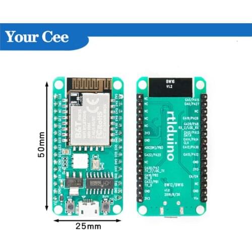RTL8720DN BW16 BW16-Kit Module Dual-band WiFi Bluetooth-compatible Wireless Module BLE 5.0 IIC I2C/SPI/UART/PWM Interface