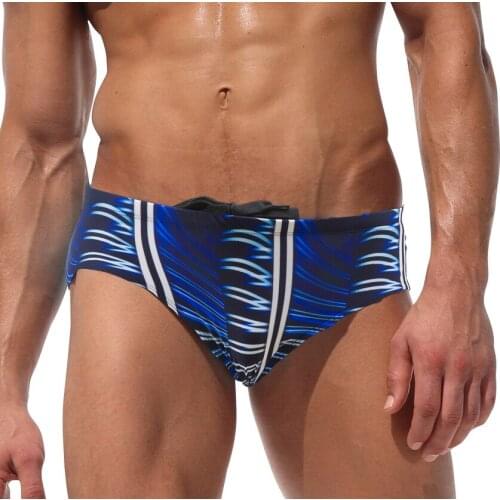 Brand New Sexy Man Low Waist Swim Briefs Nylon Mens Sport Swimwear Brief Bikini Mens Swimming Surf Elastic Sunga Underpants