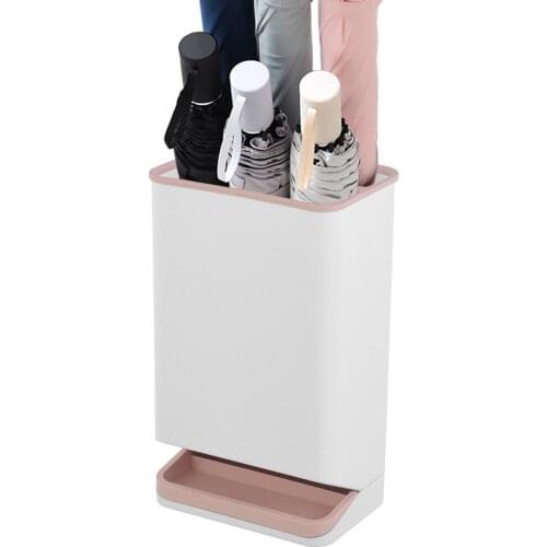 Umbrella Storage Rack Plastic Removable Umbrella Stands Short Handle Non-slip Leakage-proof Waterproof Anti-dumpling 6 Hole