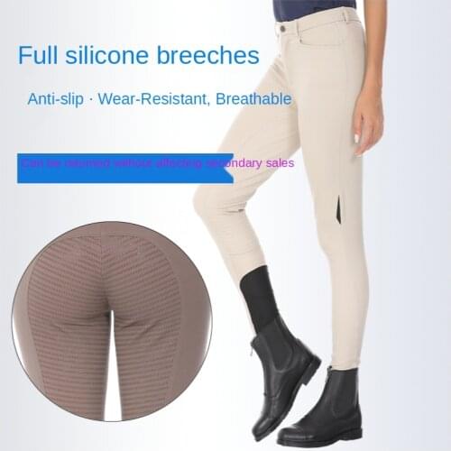 Riding Pants Profession Equestrian Breeches Adult Men Women Knight Equipment Horseback Riding Non-slip Wearable Silicone Pants