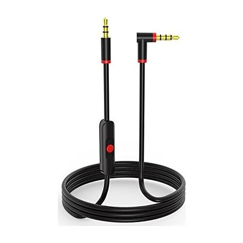 Replacement audio cable built-in remote microphone for Sony MDR-10R MDR-100ABN MDR-1A MDR-1000X MDR-1ADAC Bluetooth headset