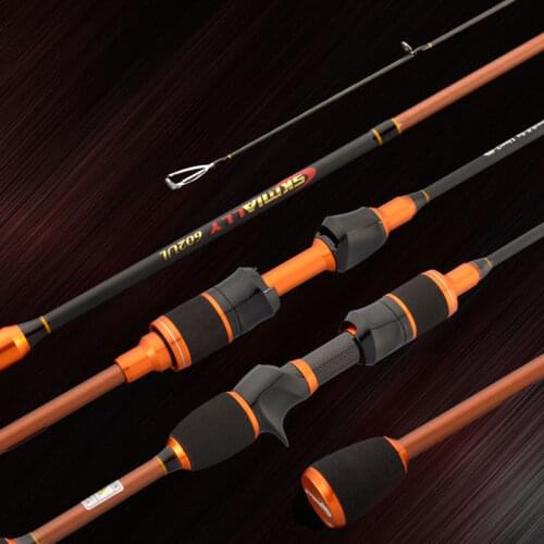SKmially flexible ul spinning rod 1.68m1.8m 0.8-5g lure weight ultralight spinning rods ultra light casting spinning fishing rod