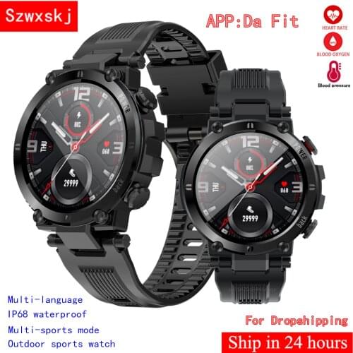 D13 Outdoor Sport Watch IP68 Waterproof Heart Rate Blood Pressure Blood Oxygen Swim Watch for Android IOS PK L19 L19 Smart Watch