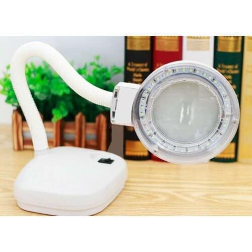 Magnifying glass Desktop magnifying glass for the elderly reading with led led clear times maintenance electronic