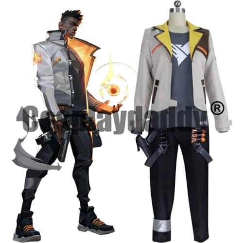 VALORANT Protocol Agent Radiant Phoenix Uniform Outfit Halloween Cosplay Costume S002