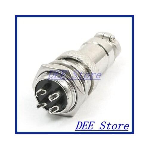 Waterproof Metal Aviation Circular Adapter Connector 4 Pin P16-4 Core