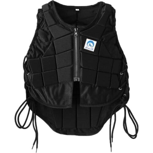 Kid Adult Safety Horse Riding Equestrian Pro Protective Vest Black