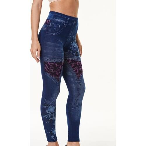 Women Skinny Denim Pants Casual Printing Pencil Jeans Summer High Waist Ladies Fashion Streetwear Hole Pants Pantalones #T1Q