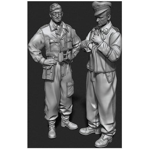 1/35 ancient stand officer set include 2 Resin figure Model kits Miniature gk Unassembly Unpainted